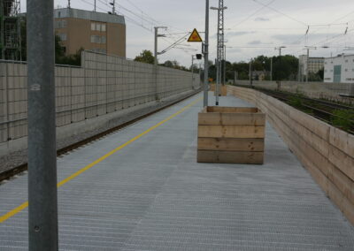 rotec type O2 safety gratings Augsburg railroad station