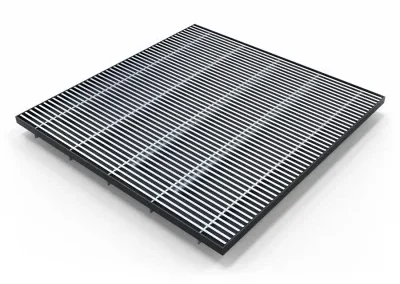 Aluminum floor grilles for data centers