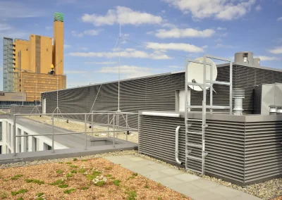 Technical housing on the roof